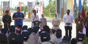 Pj Gubernur Safrizal Dampingi Presiden Jokowi Resmikan Empat Ruas Jalan Tol Sibanceh