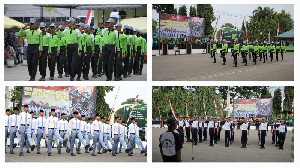 Puluhan Tim Pelajar Antusias Ikuti Lomba PBB di Kodim 0101/Kota Banda Aceh