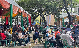 Cabor Panjat Tebing PON XXI Aceh - Sumut Pikat Ratusan Penonton