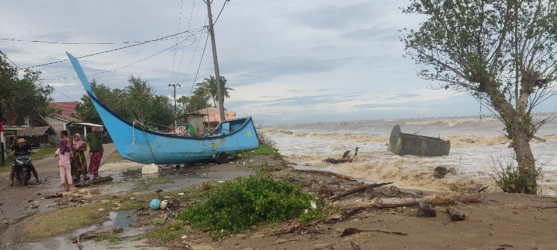 Abrasi Terjadi di Aceh Utara, 9 Rumah Terpaksa Dibongkar Lantaran Nyaris Roboh