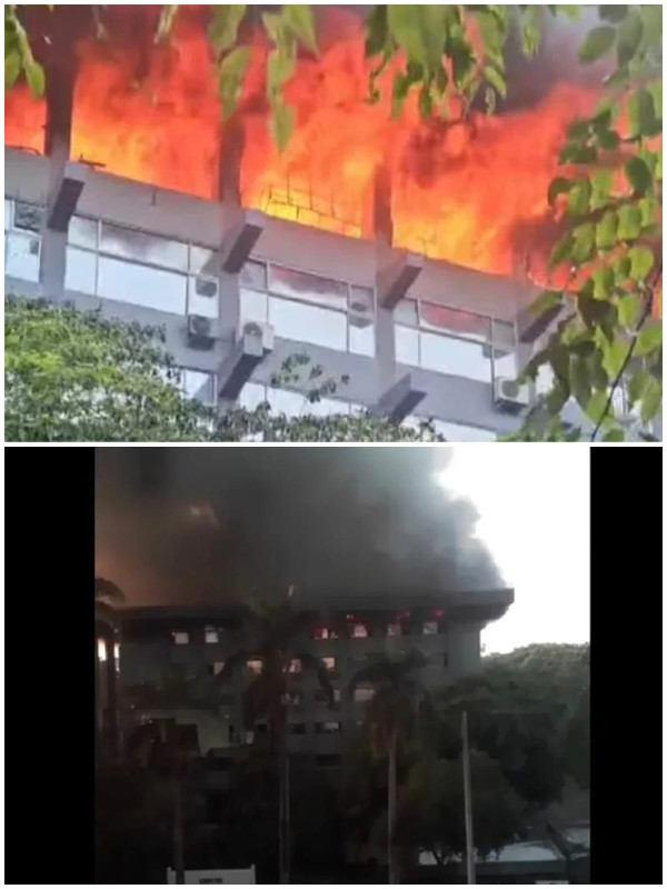 Api Melahap Gedung Bakamla RI di Jakarta Pusat