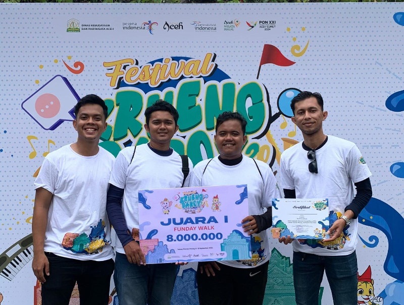 Tim Kamaliah Menangkan Funday Walk Festival Krueng Daroy 2024