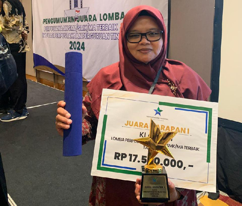 Perpustakaan SMAN 2 Unggul Ali Hasjmy Raih Juara Harapan 1 Nasional 2024