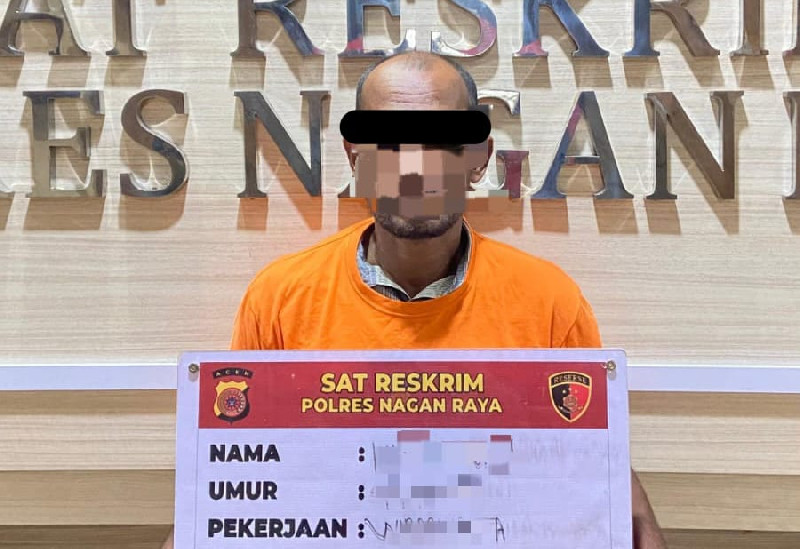 Satreskrim Polres Nagan Raya Amankan Pelaku Pembakaran Alat Berat