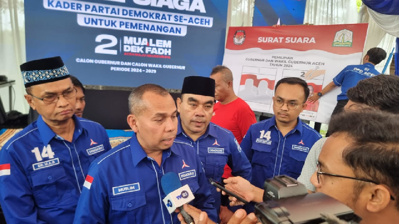 Apel Siaga Partai Demokrat Aceh Siap Menangkan Mualem-Dek Fadh di Pilgub 2024