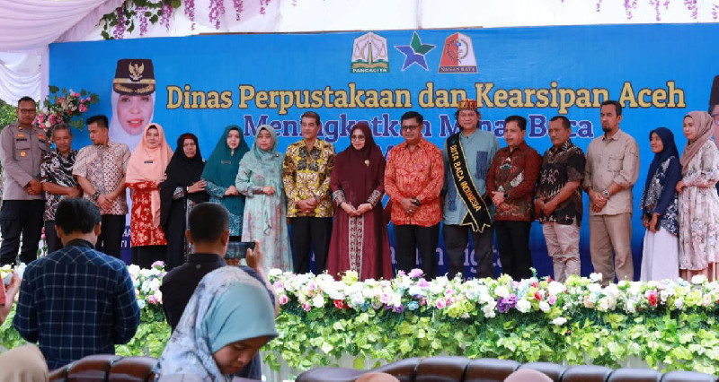 Kepala DPKA Bawa Duta Baca Nasional ke Nagan Raya