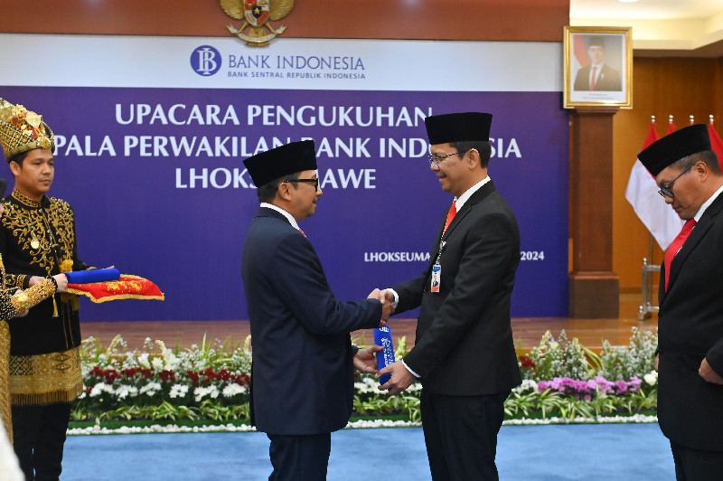 Prabu Dewanto Resmi Jabat Kepala Perwakilan Bank Indonesia Lhokseumawe