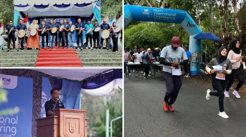 Diikuti 150 Atlet, Aceh International Orienteering Resmi Dibuka dengan Tabuhan Rapai