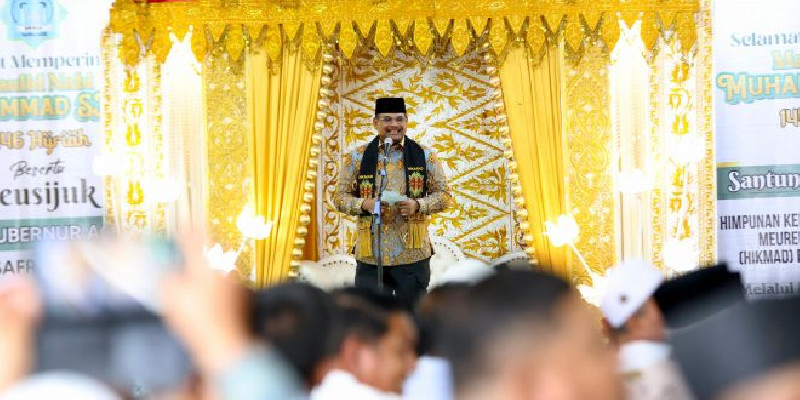 Hadiri Maulid Nabi, Pj Gubernur Safrizal Ajak Masyarakat Pijay Jaga Semangat Persaudaraan