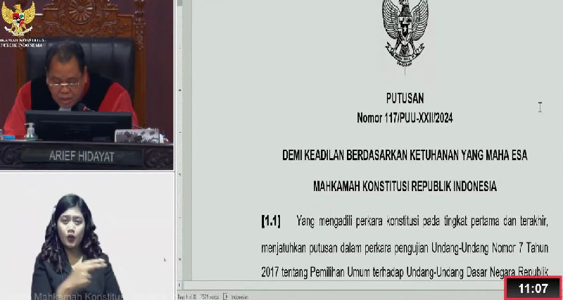 MK Tolak Permohonan Uji Materi UU Pemilu Terkait Batas Waktu Penyelesaian Perkara