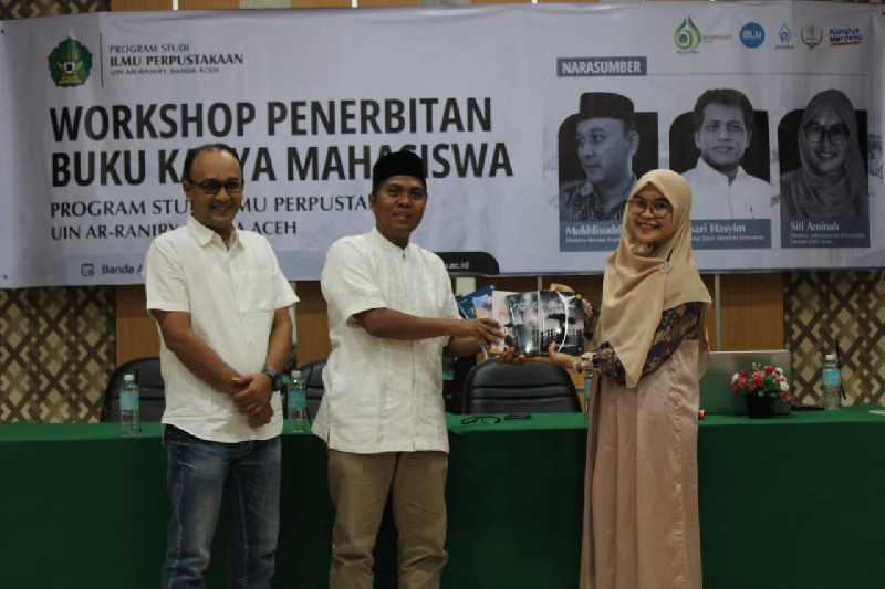 UIN Ar-Raniry Gelar Workshop Penerbitan Buku, Dorong Mahasiswa Berkarya