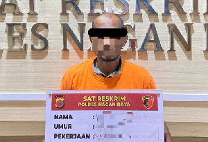 Satreskrim Polres Nagan Raya Amankan Pelaku Pembakaran Alat Berat