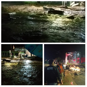 Banjir di Aceh Tenggara Akibatkan Akses Jalan Nasional Tertutup