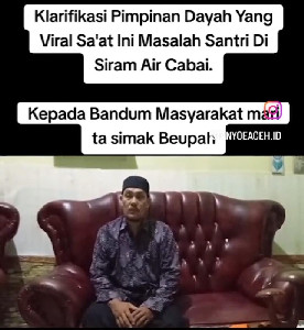 Klarifikasi Pimpinan Dayah Darul Hasanah, Istri Hanya Oleskan Cabai ke Bibir Santri