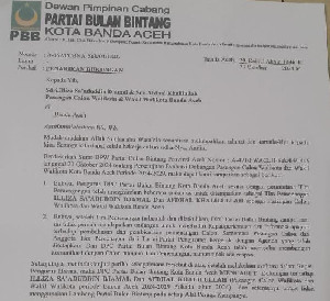 Partai Bulan Bintang Cabut Dukungan untuk Pasangan Illiza-Afdhal