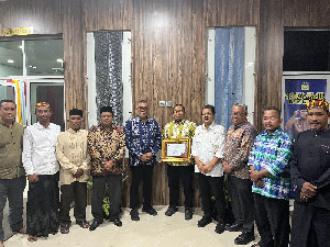 Terima Penghargaan Menteri ATR/BPN, Pj Bupati Iswanto Audiensi dengan Kakantah Aceh Besar