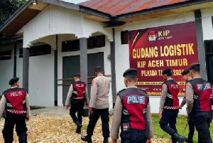 Pilkada Makin Dekat, Polisi Intensifkan Patroli di Gudang Logistik KIP Aceh Timur