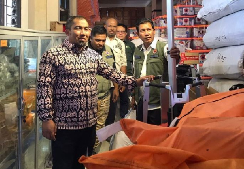 Siaga Bencana, Pj Bupati Tinjau Logistik dan Peralatan BPBD Aceh Besar