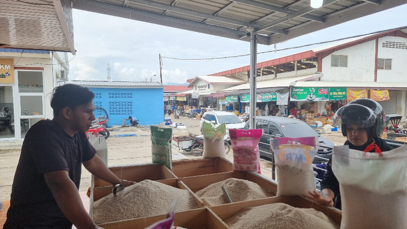 Harga Beras di Pasar Al Mahirah Banda Aceh Stabil