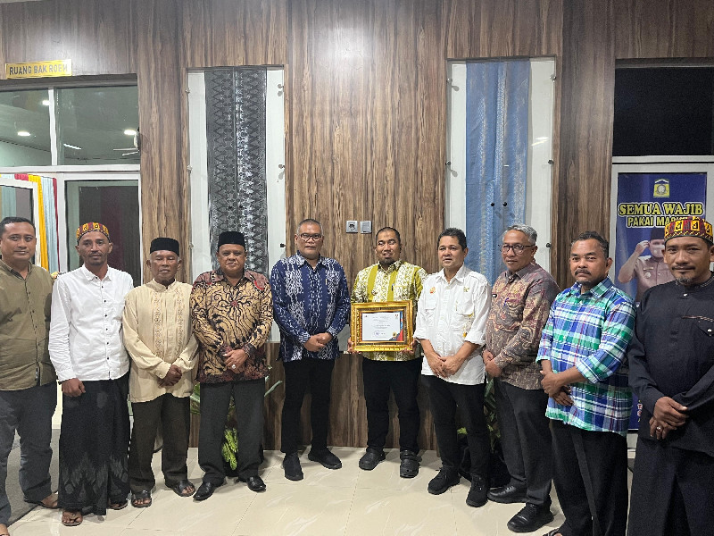 Terima Penghargaan Menteri ATR/BPN, Pj Bupati Iswanto Audiensi dengan Kakantah Aceh Besar