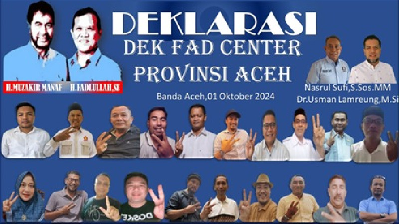 Segudang Tokoh Aceh Bersatu untuk Pemenangan Mualem-Dek Fadh di Pilkada 2024