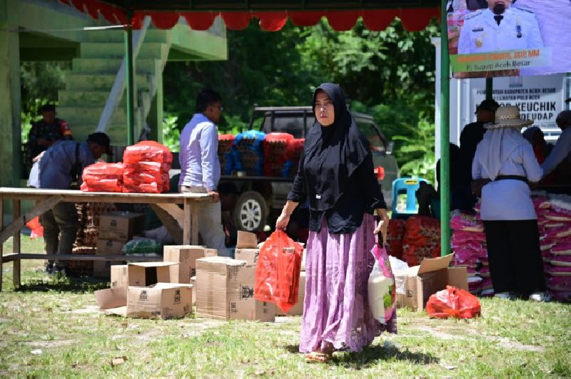 Aksi Pangan Murah Pemkab Aceh Besar, Masyarakat Pulo Nasi: Sangat Membantu