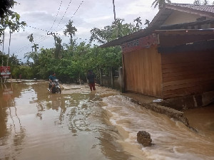 Akibat Hujan Deras, Dua Kecamatan di Aceh Jaya Terendam Banjir