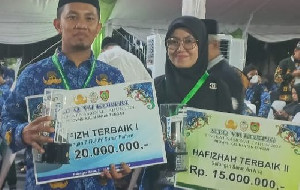 Tasyukur-Yusniar, Pasangan Juara Kafilah Aceh di Palangka Raya