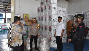 Polres Bireuen Kawal Ketat Distribusi Logistik Pilkada 2024