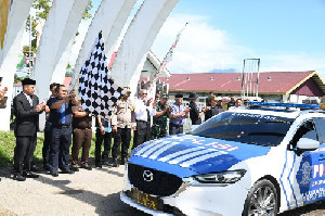 Forkopimda Aceh Besar Lepas Logistik Pilkada 2024