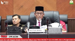 AKD DPRA Resmi Ditetapkan, Partai Aceh Dominasi Jabatan Strategis