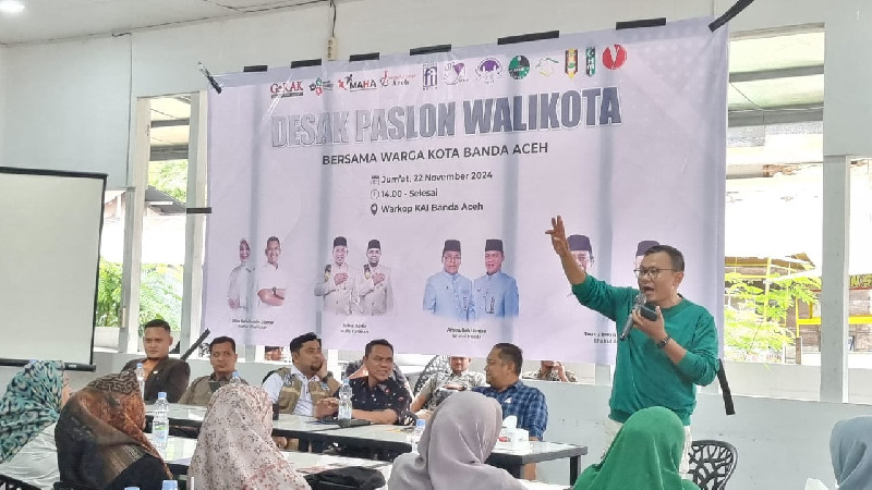 Diskusi Publik, Warga Banda Aceh Desak Paslon Walikota Wujudkan Solusi dan Komitmen Nyata