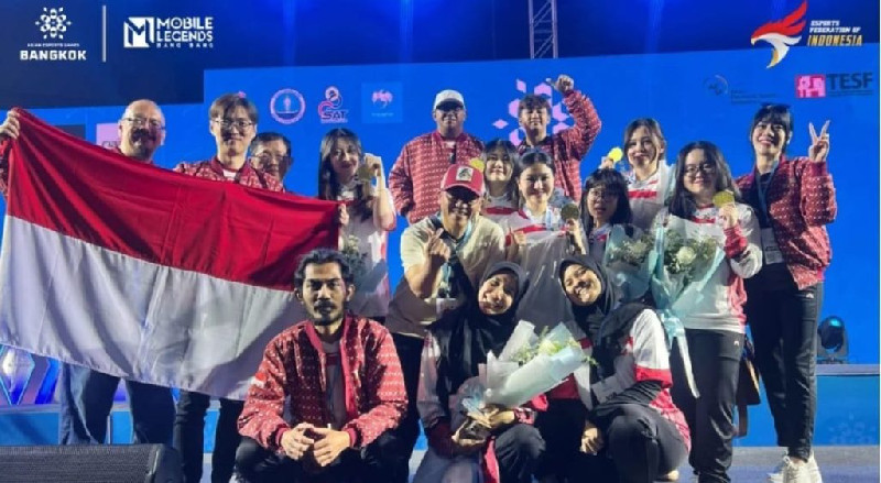 Tim Esports Putri Indonesia Raih Emas di Asian Esports Games 2024