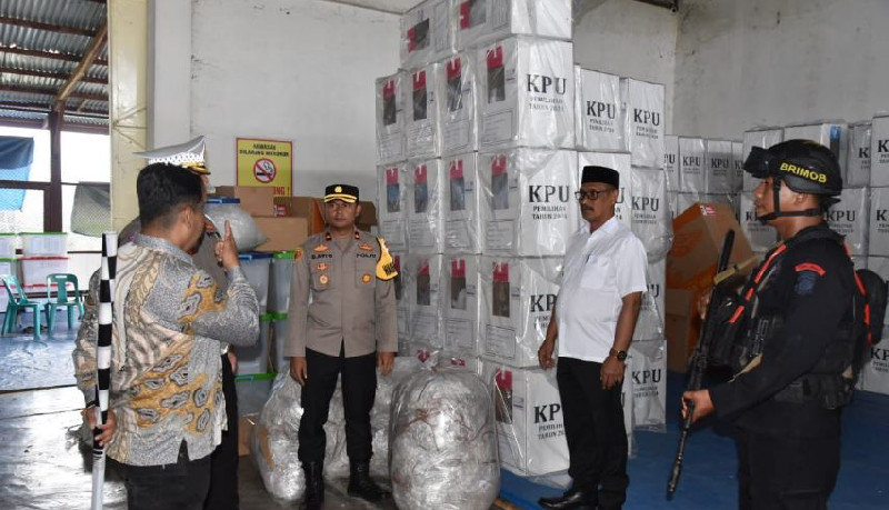 Polres Bireuen Kawal Ketat Distribusi Logistik Pilkada 2024