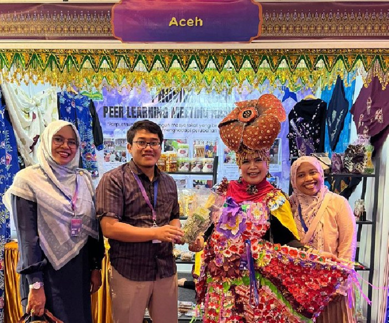 UMKM Aceh Besar Laris Manis di Pameran Peer Learning Meeting Nasional