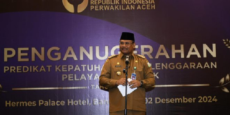 Pj Gubernur Aceh Minta Penyelenggara Layanan Publik Terus Berinovasi