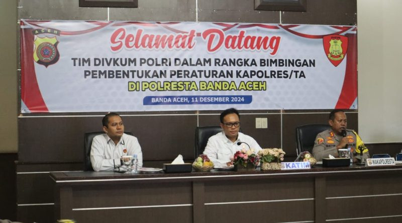 Divkum Polri Sosialisasi Pembentukan Peraturan Kapolres pada Jajaran