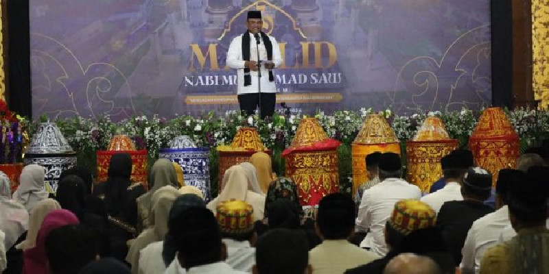 Maulid Nabi di BPPA, Pj Gubernur Aceh Ajak Masyarakat Bersinergi Bantu Pemerintah