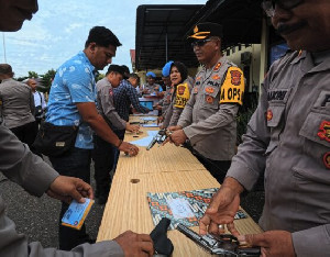 Polres Aceh Utara Periksa Senjata Api Dinas, 23 Unit Ditarik dan Digudangkan