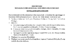 Muzakarah Kebijakan Ruang Aceh Dorong RTRW Aceh Berbasis Syariat Islam dan Keadilan Ekologis