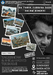 Frans Dellian Gelar Pameran Tunggal Foto 20 Tahun Tsunami Aceh