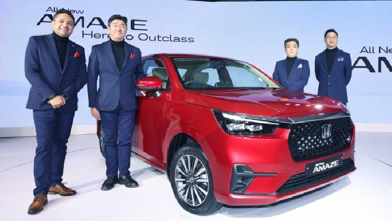 Honda Amaze Generasi Baru Resmi Meluncur di India