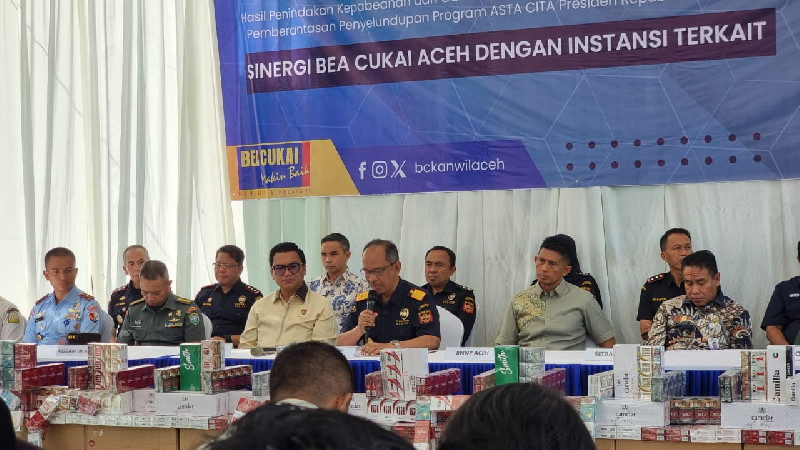 Rokok dan Minuman Ilegal Dimusnahkan, Selamatkan Potensi Kerugian Negara Rp3,87 Miliar