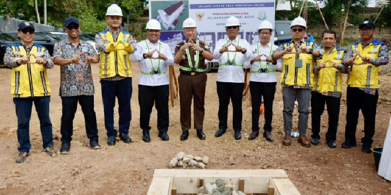 Groundbreaking Pembangunan Rumah Susun Kejati Aceh, Plt Sekda: Semoga Berikan Dampak Positif