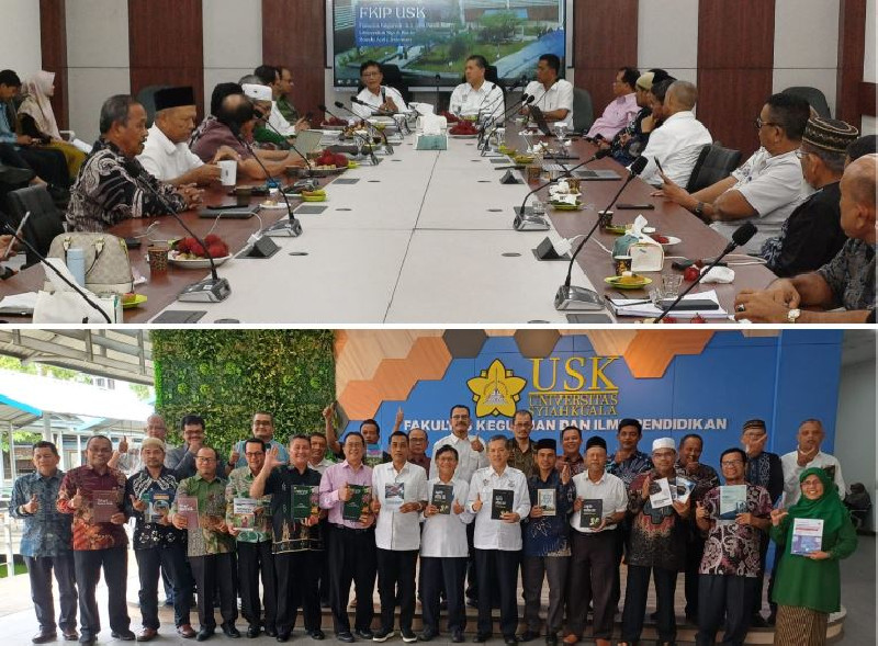 Rektor USK Luncurkan 17 Buku Para Profesor FKIP