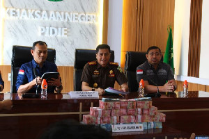 Kejari Pidie Selamatkan Uang Negara Rp1,4 Miliar dari Korupsi Perumdam Tirta Mon Krueng Baro