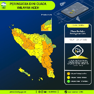 BMKG Peringatkan Potensi Cuaca Ekstrem di Aceh