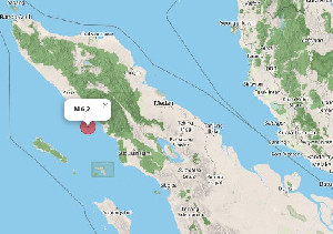 Gempa Bermagnitudo 6,2 Guncang Aceh Selatan