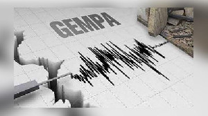 Gempa M 4,6 Goyang Aceh Jaya