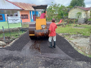 Jalan Lamteuba Droe Kini Mulus, Upaya Pemkab Aceh Besar Dukung Pendidikan dan Pertanian